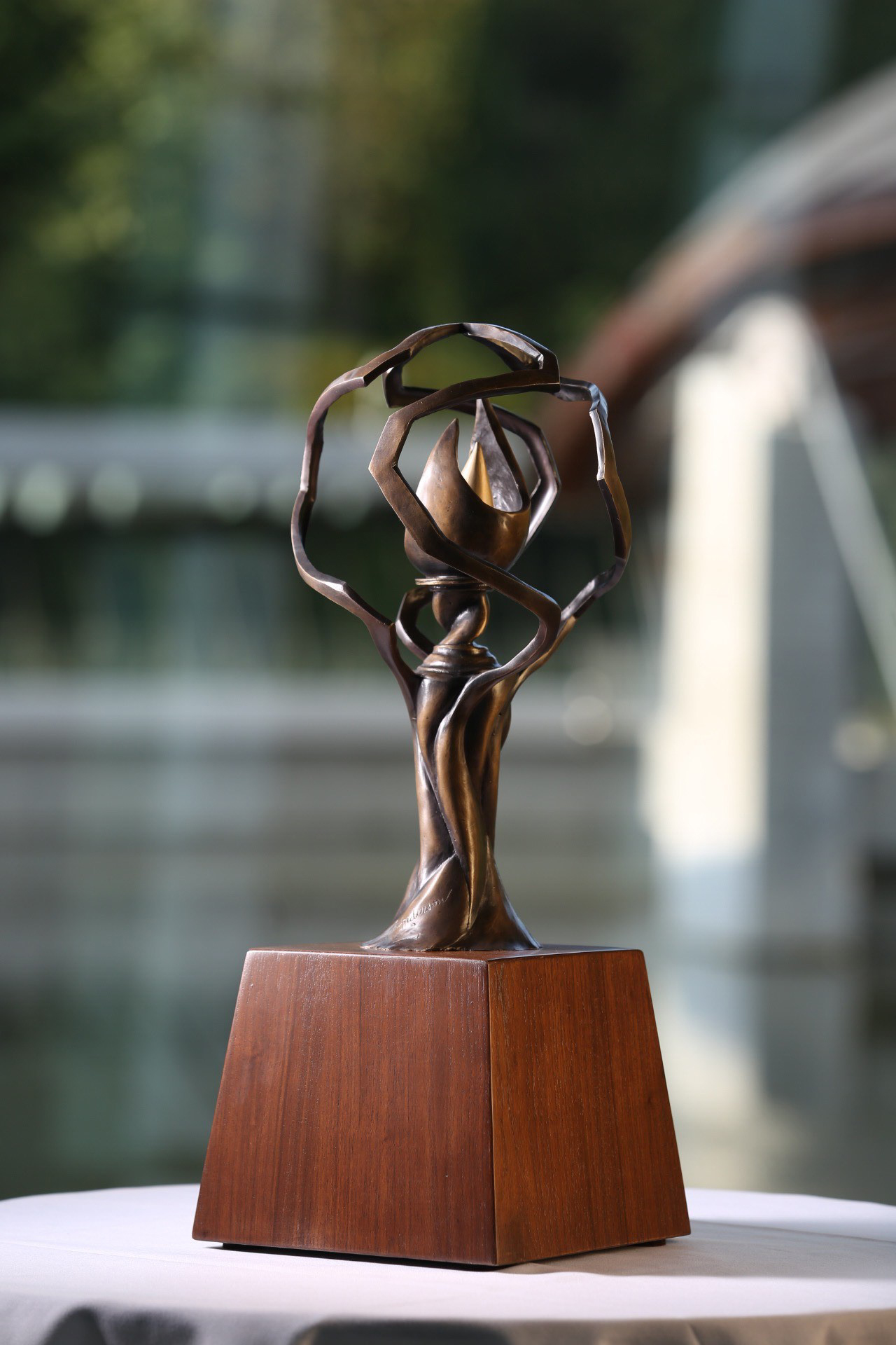 Tyson prize award statue designed by Troy Anderson