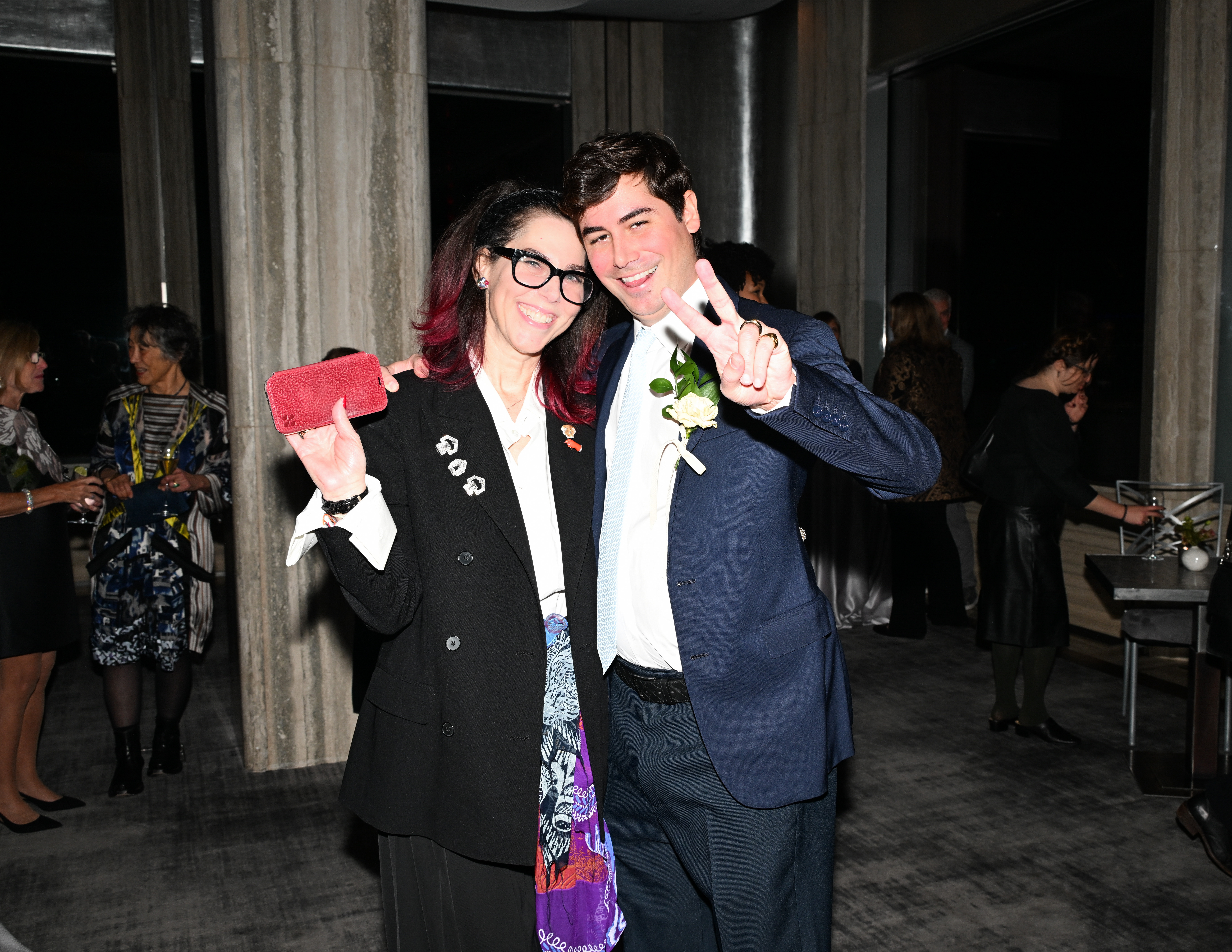 Gala co-chairs Amanda Quinn Olivar and George Frederick Mead Merck pose for a photograph during the gala