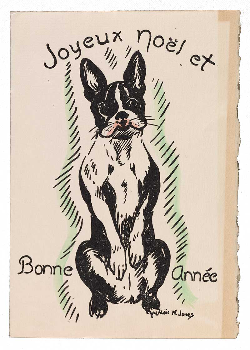 Holiday card to Martin Birnbaum