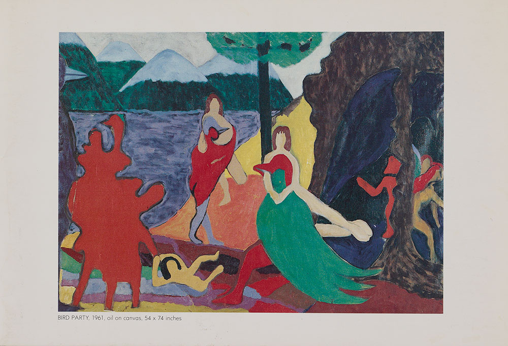 Page from catalog for Bob Thompson exhibition