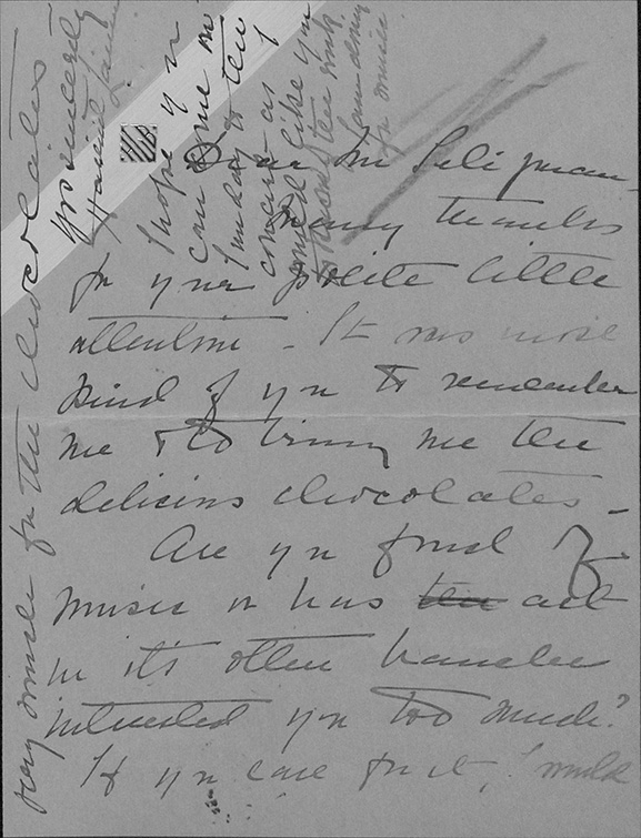 letter from Harriet B. Lanier
