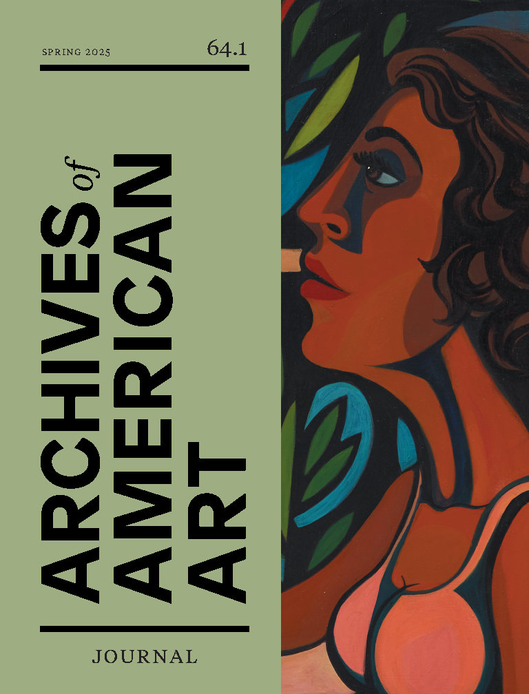 Front cover of Spring 2025 Archives of American Art Journal