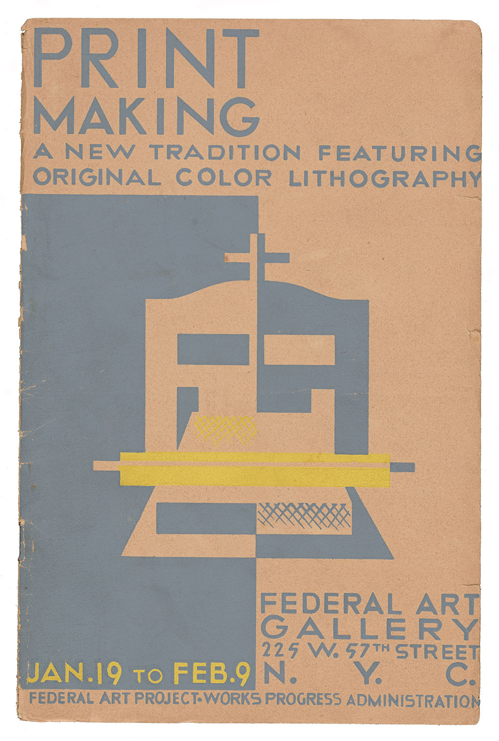 Printmaking: a new tradition featuring original color lithography, 1941. Fred Becker papers, 1913-2004, bulk 1940-2000. Archives of American Art, Smithsonian Institution. Catalog for Works Progress Administration exhibition on printmaking