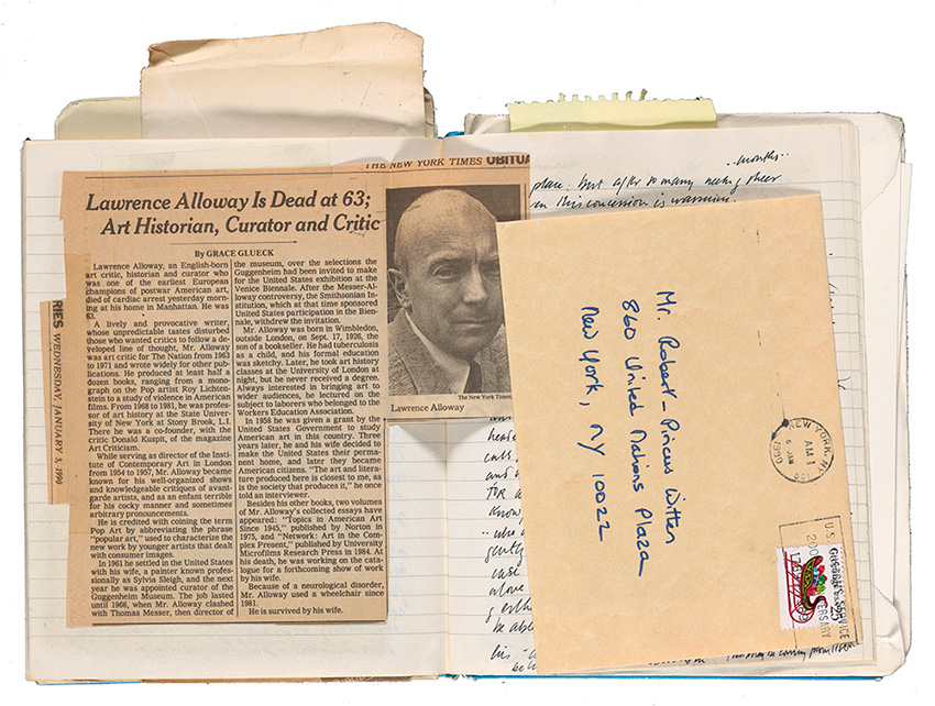 Picus-Witten journal with clipping and envelope