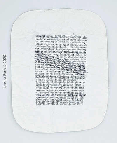 Artwork made with typewritten text