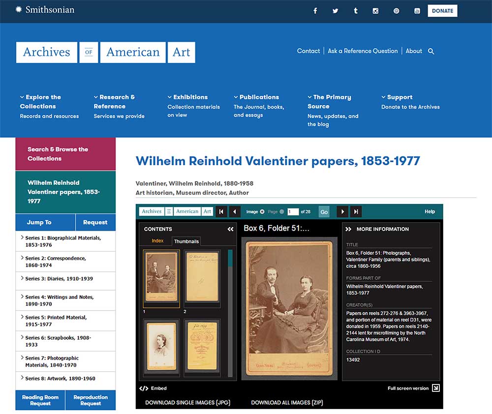 Finding aid for a fully digitized collection