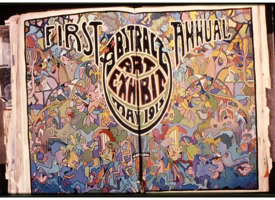 First Annual Abstract Art Exhibit, May 1915. Palette and Chisel Club, Log Book 2, copyright Palette and Chisel Academy of Fine Arts, Chicago. On deposit at the Newberry Library, Chicago