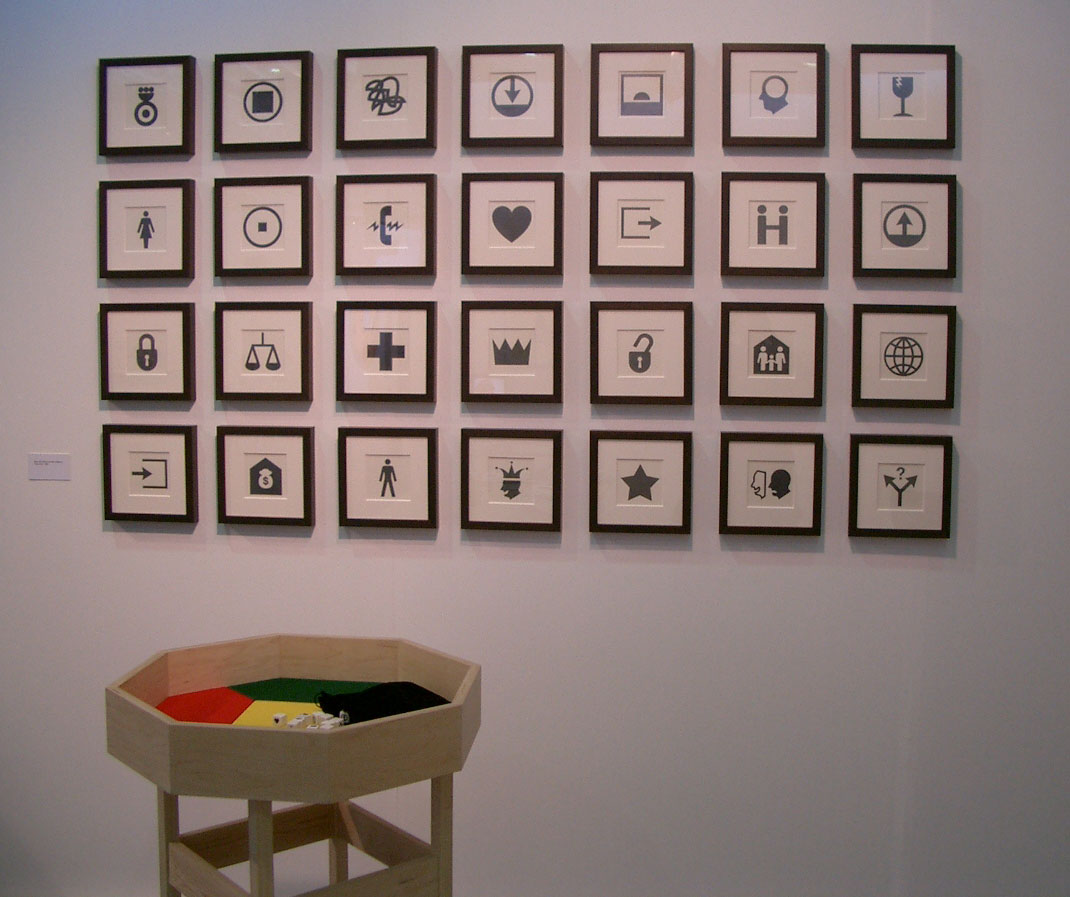 Photograph of the exhibition Your Fate at the Christine Burgin Gallery, 2004