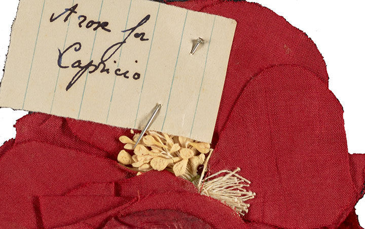Portion of a costume sent to Joseph Cornell by Tamara Toumanova