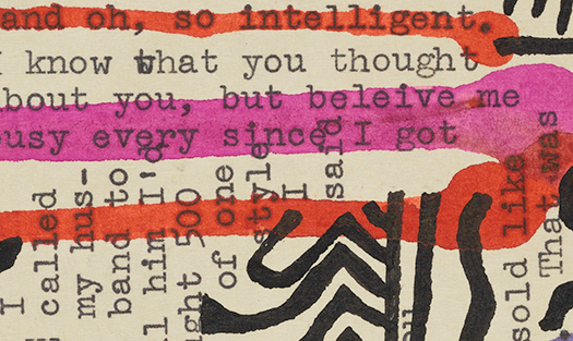 Detail of mail art sent to Samuel Wagstaff by Ray Johnson