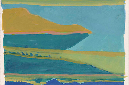 Detail of watercolor by Lee Hall