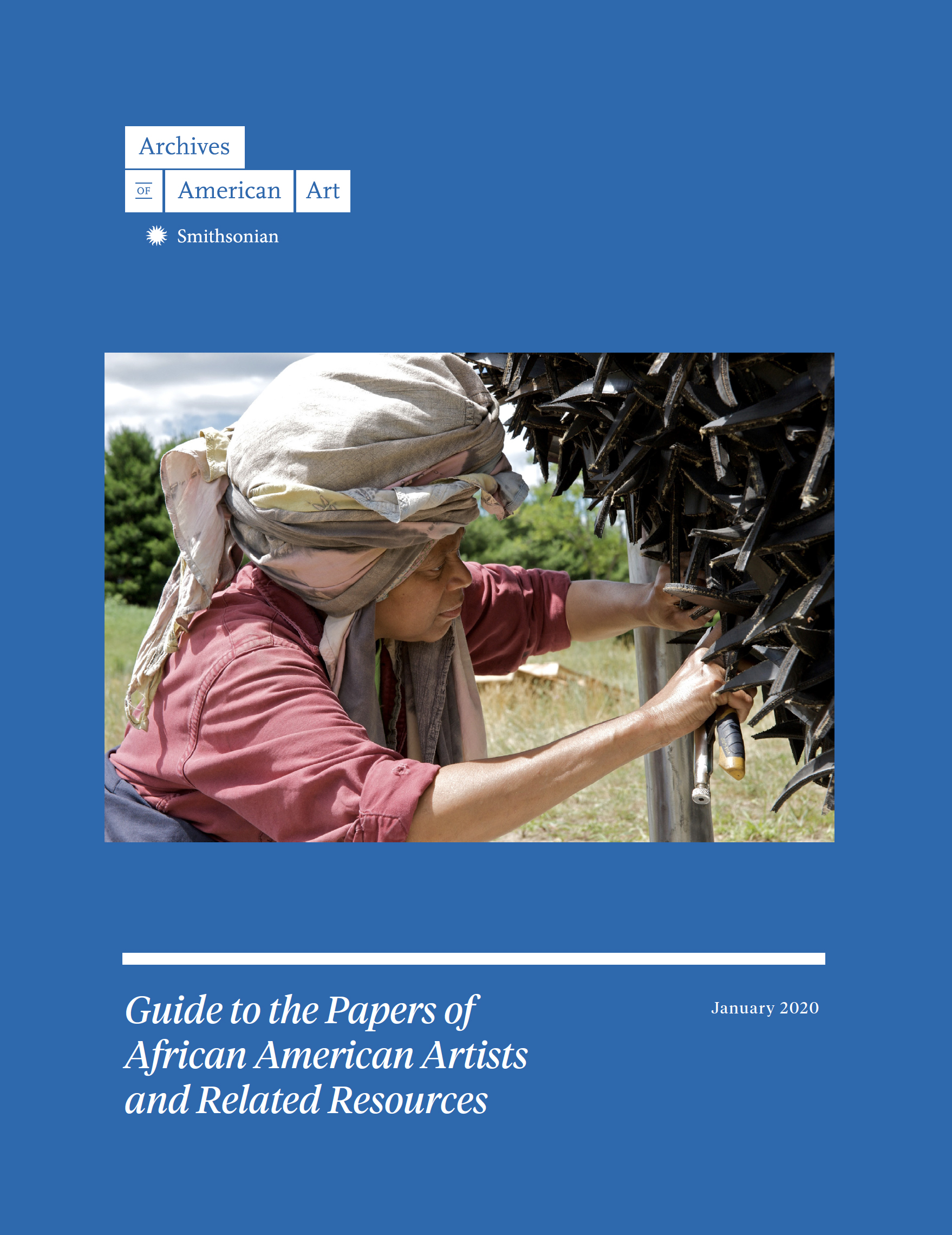Cover of the Guide to the Papers of African American Artists and Related Resources