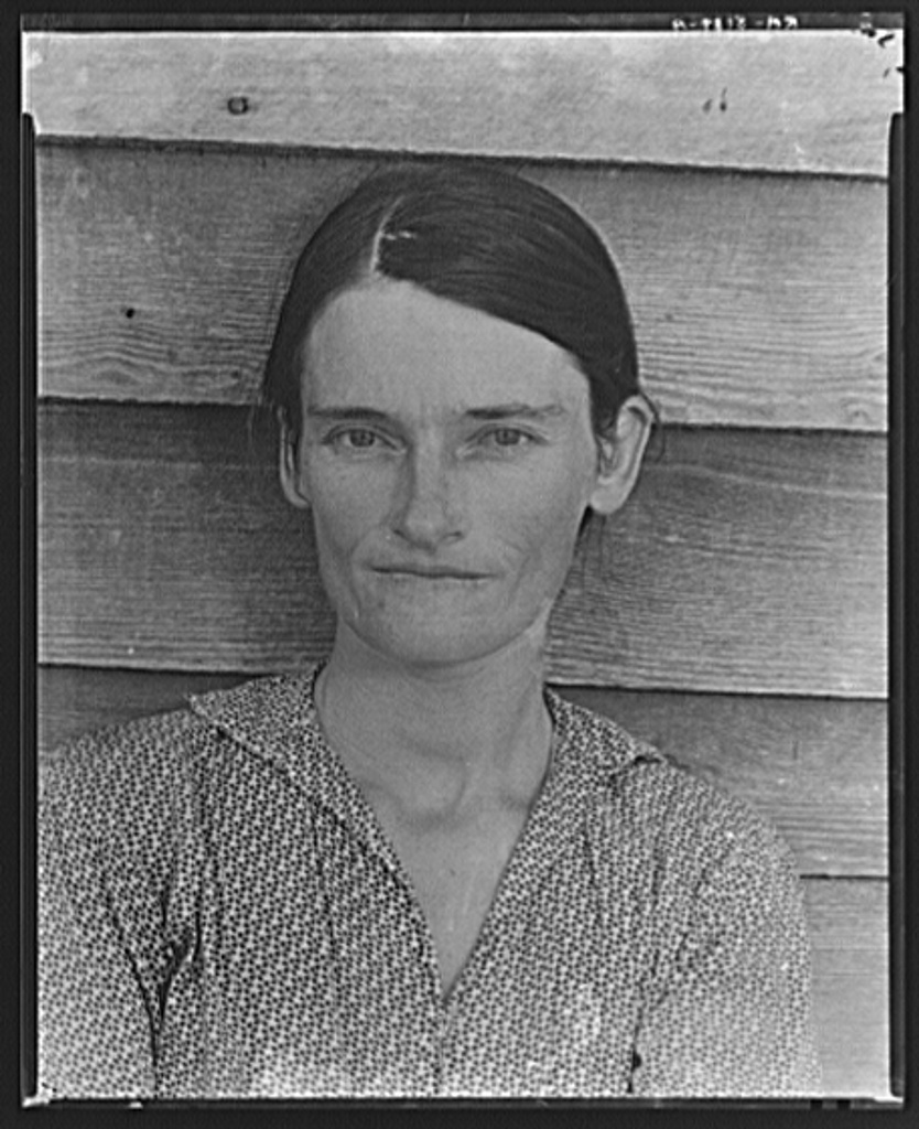 Allie Mae Burroughs, 1935-36. Walker Evans.