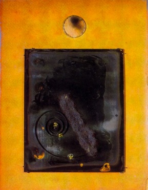 Figure 15. Arthur Dove, Portrait of Alfred Stieglitz, 1925, Camera lens, photographic plate, clock and watch springs, and steel wool on cardboard, 15 7/8 x 12 1/8 in., The Museum of Modern Art, New York, Purchase