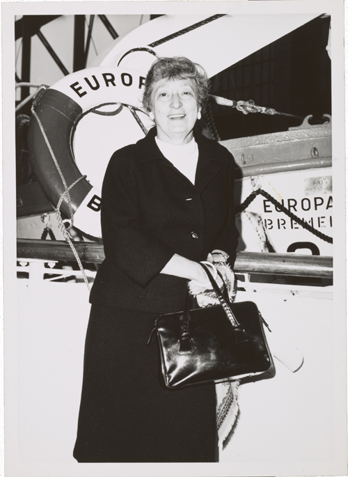 Figure 14. Photograph of Minna Citron, 1930-1980 / unidentified photographer. Minna Wright Citron papers, Archives of American Art, Smithsonian Institution.