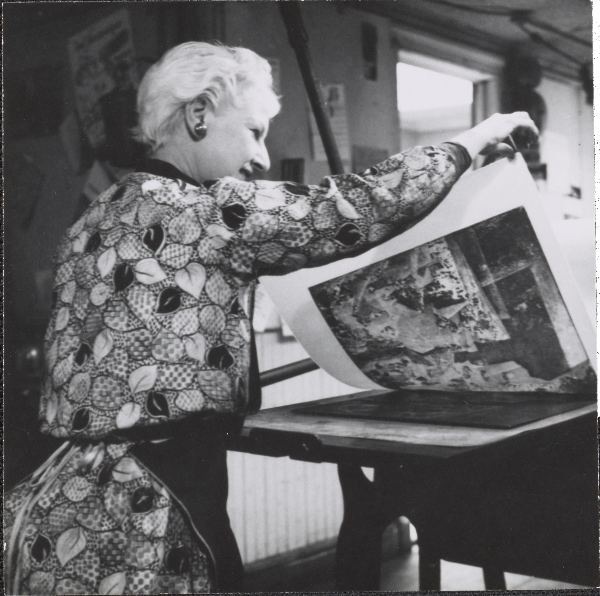 Figure 22. Photograph of Jan Gelb, printing, 1922-1977 / unidentified photographer. Jan Gelb and Boris Margo papers, Archives of American Art, Smithsonian Institution.